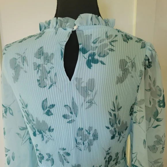 ANRABES WOMEN Floral Blue Dress - Picture 7 of 10